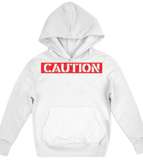 Caution Autistic Child Area Kids Hoodie