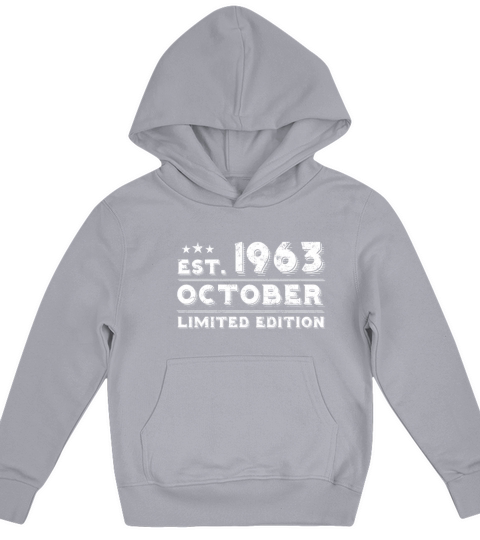 Est October 1963 - Birthday Present - Vintage Kids Hoodie