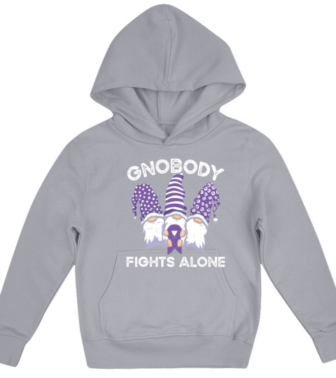 Gnome Epilepsy Purple Ribbon Epileptic Epilepsy Kids Hoodie