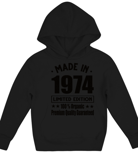Made In 1974 Vintage Retro Limited Edition Kids Hoodie