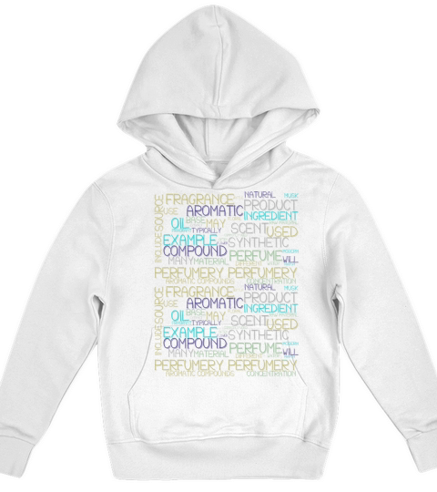 Perfumery Wordcloud Gifts for Creator of Fragrance Kids Hoodie