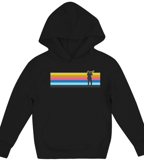 Trumpet Player Retro Vintage Kids Hoodie