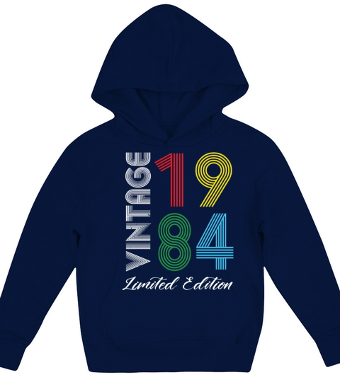 Vintage 1984 Vintage Birthday Retro Vintage Kids Hoodie