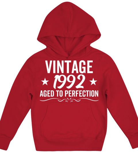 Vintage 1992 Aged To Perfection Kids Hoodie