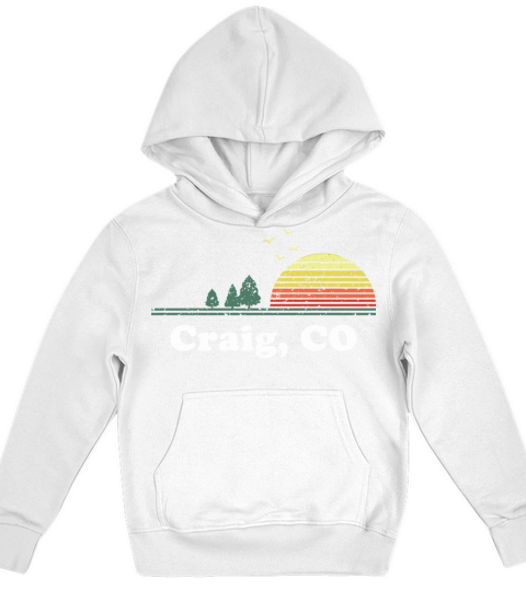Vintage Craig Colorado Home Souvenir Print Kids Hoodie