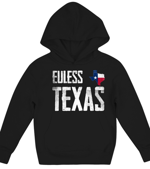Vintage Euless Texas Flag Kids Hoodie