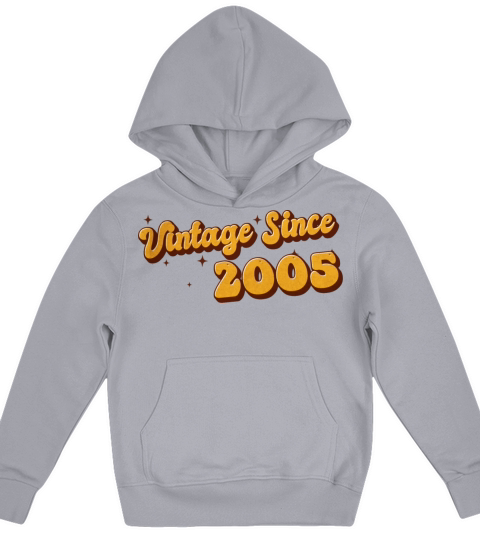 Vintage since 2005 18 Years Old - Groovy 18th Kids Hoodie