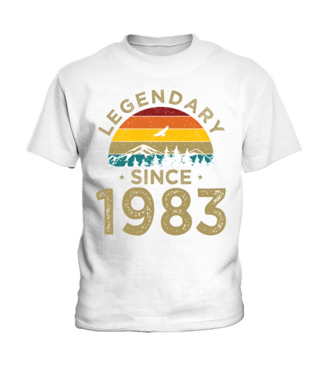 40th birthday vintage 1983 legendary since 1983 Kids T-Shirt