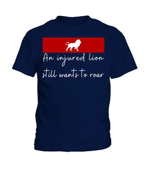 An injured lion still wants to roar Kids T-Shirt