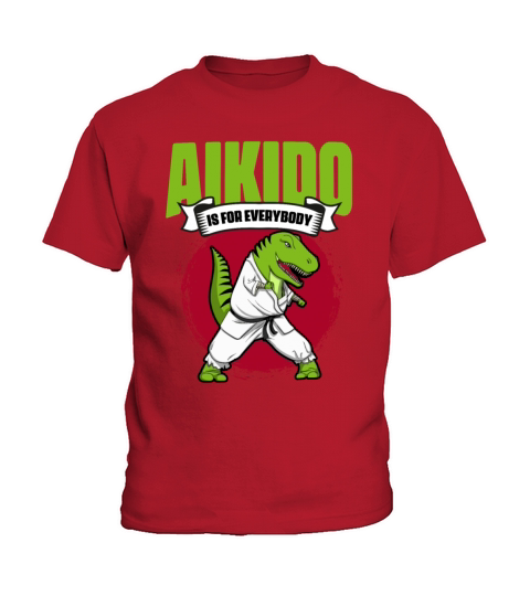 Cute Trex Aikido Martial Artist Coz Aikido Is For Kids T-Shirt