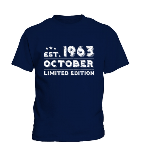 Est October 1963 - Birthday Present - Vintage Kids T-Shirt