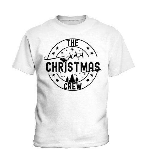Funny Christmas Tree Crew Grunge Matching Pajama Kids T-Shirt