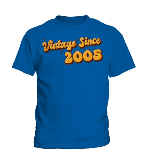 Vintage since 2005 18 Years Old - Groovy 18th Kids T-Shirt