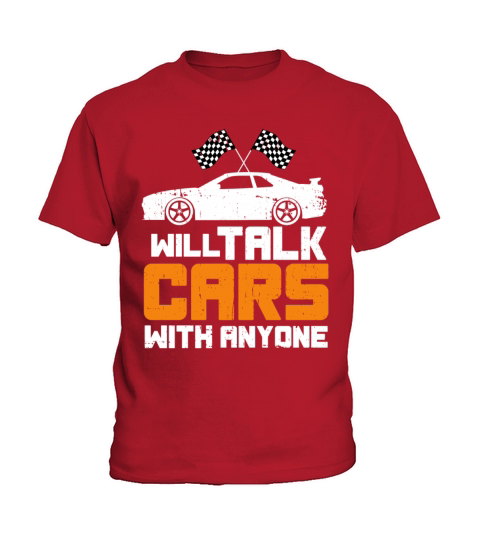 Will Talk Cars With Anyone Retro Vintage Design Kids T-Shirt