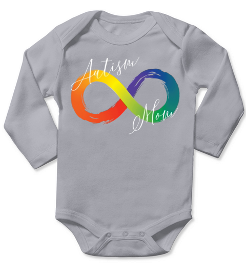Autism Mom Infinity Symbol Spectrum Autism Long Sleeve Baby One-Piece