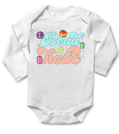 Beading Beadaholic Jewelry Making Beadwork Beader Long Sleeve Baby One-Piece