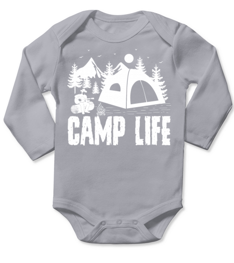 Camping Camper Van Vintage In Caravan Caravan Long Sleeve Baby One-Piece
