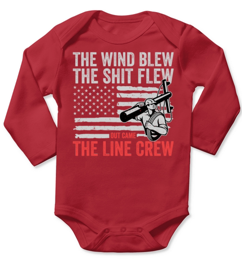 Funny Electrical Lineman Saying Thank A Lineman Long Sleeve Baby One-Piece