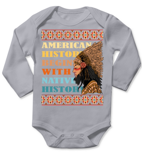 Native American Heritage Month Long Sleeve Baby One-Piece