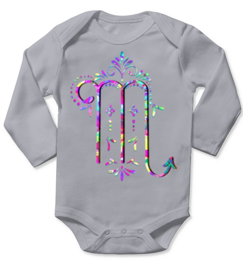 Neon Horoscopes Scorpio357 Long Sleeve Baby One-Piece
