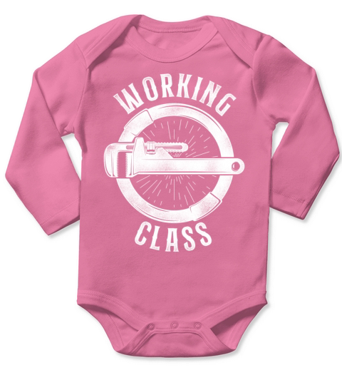 Plumbing Plumber Vintage Working Long Sleeve Baby One-Piece