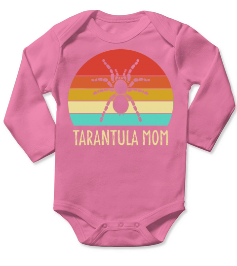 Retro Tarantula Vintage Tarantula Mom Long Sleeve Baby One-Piece