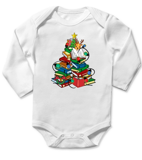 Teacher Christmas, Christmas treee Long Sleeve Baby One-Piece