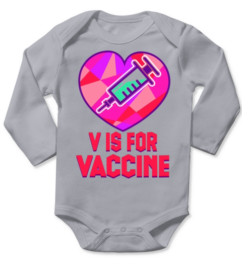 V is for Valentine Shirts Funny Valentines Day Hum Long Sleeve Baby One-Piece