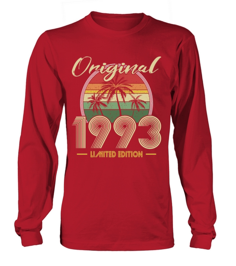 30th birthday original 1993 limited edition Long sleeved Unisex