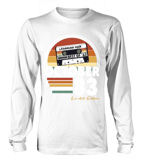 40th birthday vintage october 1983 limited edition Long sleeved Unisex