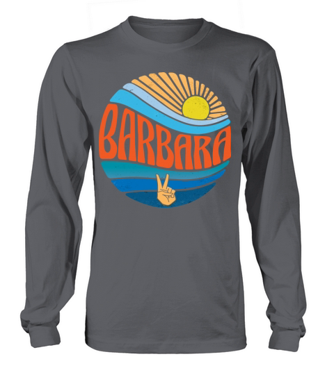 Barbara Shirt Vintage Sunset Barbara Groovy Tie Long sleeved Unisex