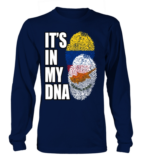 Cypriot And Colombian Mix Heritage DNA Flag Long sleeved Unisex