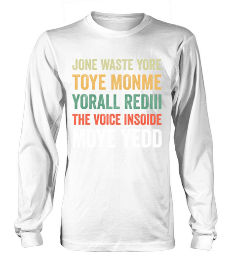 Jone Waste Yore Toye Monme Yorall Rediii Long sleeved Unisex