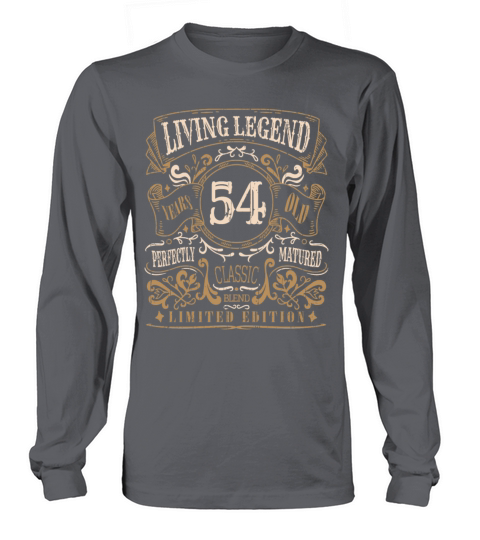 Retro Vintage Birth Whiskey Age 54 Years Old Long sleeved Unisex