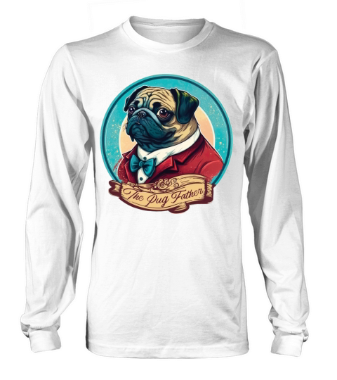 The Pug Father vintage Long sleeved Unisex