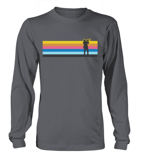 Trumpet Player Retro Vintage Long sleeved Unisex