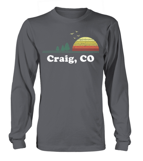 Vintage Craig Colorado Home Souvenir Print Long sleeved Unisex