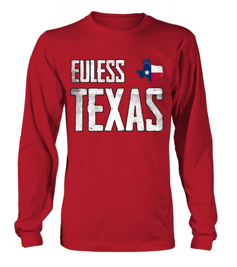 Vintage Euless Texas Flag Long sleeved Unisex