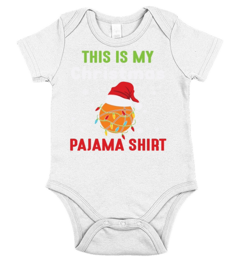 Basketball Christrmas Pajama Santa Hat Short Sleeve Baby One-Piece
