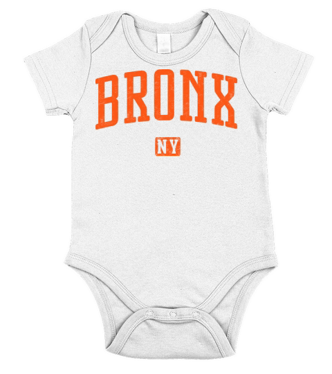 Bronx New York Vintage Short Sleeve Baby One-Piece