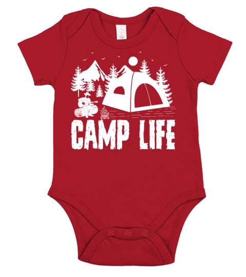 Camping Camper Van Vintage In Caravan Caravan Short Sleeve Baby One-Piece