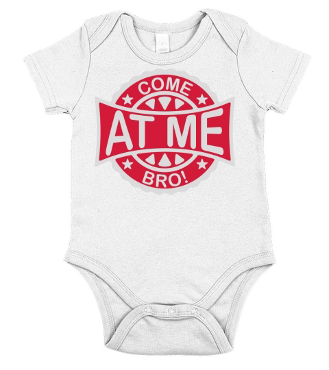 come at me bro Short Sleeve Baby One-Piece