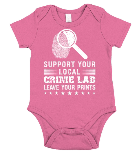 Forensic Science Crime Lab Funny Quote Short Sleeve Baby One-Piece