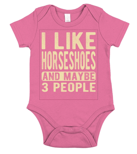 Horseshoes Saying Short Sleeve Baby One-Piece