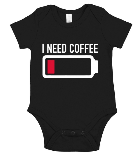 I Need Coffee Short Sleeve Baby One-Piece
