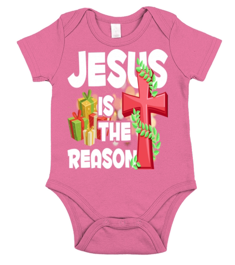 Jesus Is The Reason For The Season Christian Short Sleeve Baby One-Piece