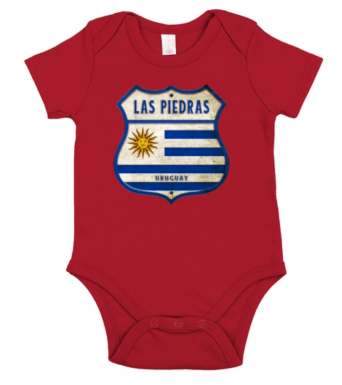 Las Piedras Uruguay Vintage Design Short Sleeve Baby One-Piece