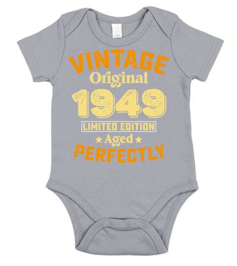 Limited Vintage Original 1949 Aged Edition Short Sleeve Baby One-Piece