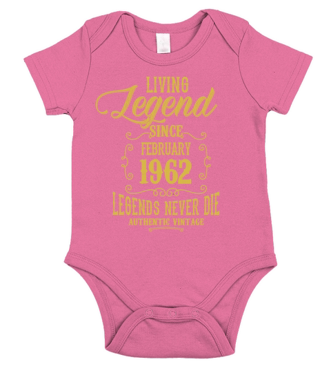 Living Legend since February 1962 Short Sleeve Baby One-Piece