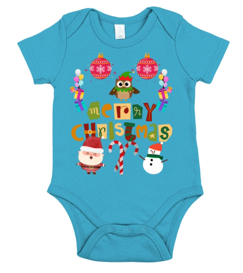 Merry Christmas Xmas Tree Retro novelty Old school Short Sleeve Baby One-Piece